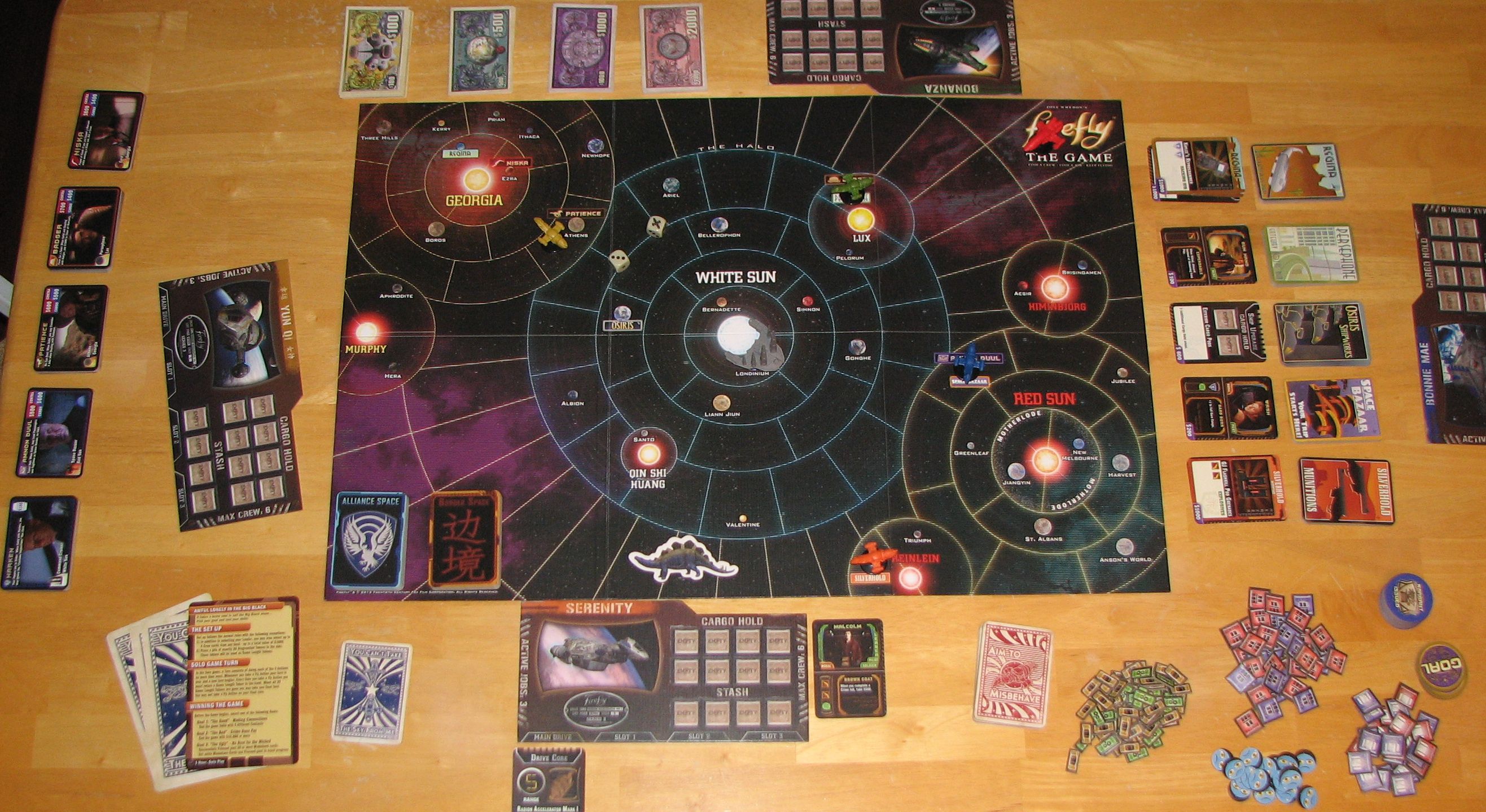 Full four player game setup.