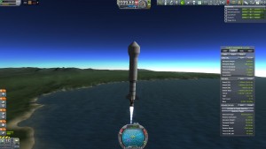 Jool 5 Lander mid-launch